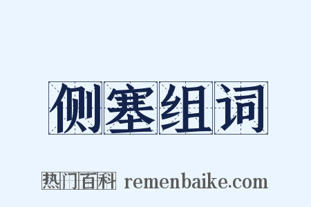 侧塞组词是什么意思的图片